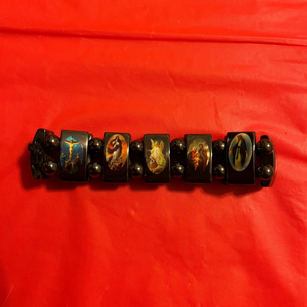 Religious.Catholic Bracelets with Images of Saints, Magnetic. Reversible. NWOT.